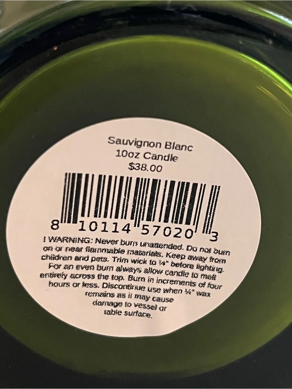 Rewined Sauvignon Blanc Scented Soy Candle 10 oz Glass Jar w Lid Boujee Gift
